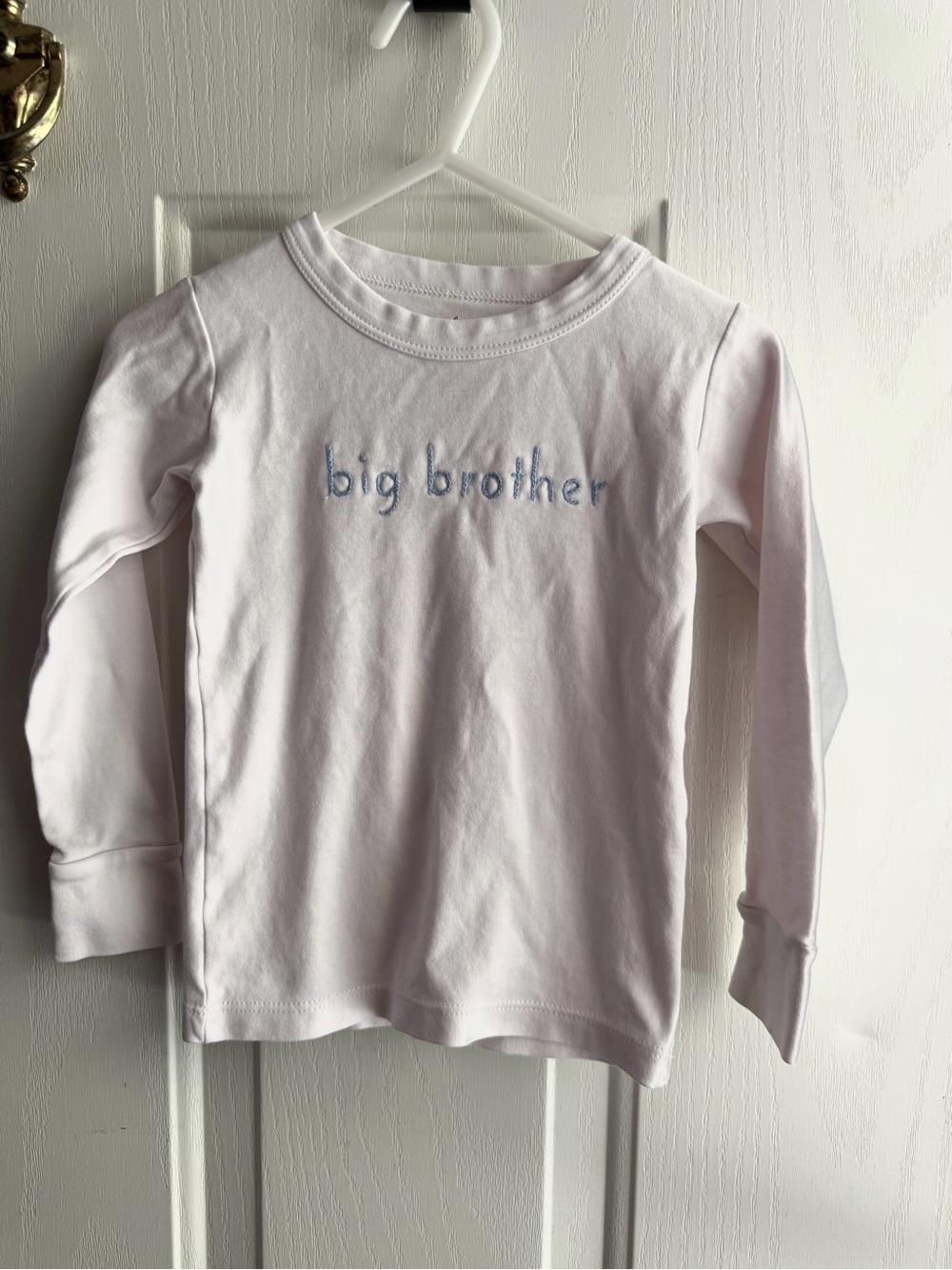 Magnolia Baby Big Brother White Long-Sleeve Tee